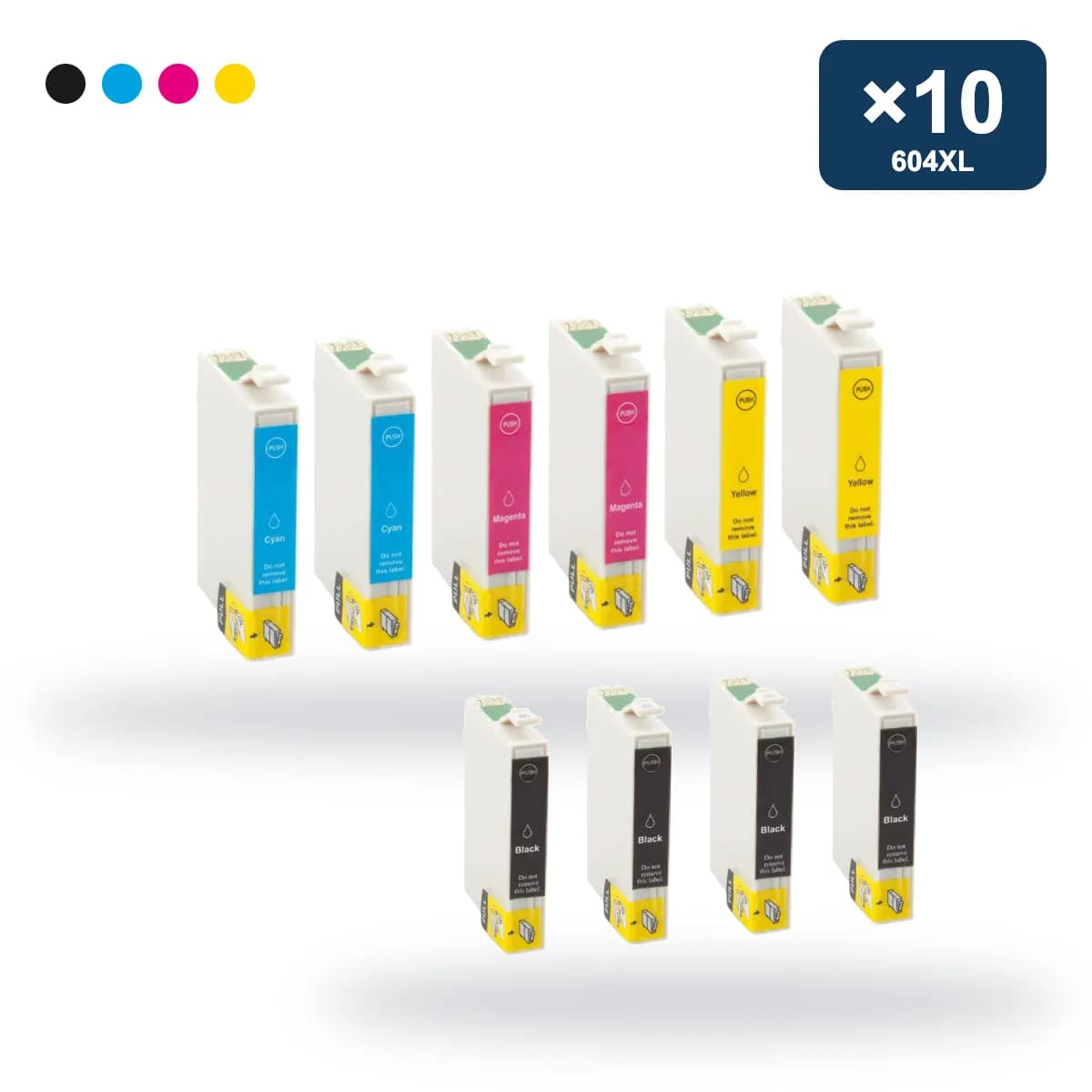 Pack de 10 cartuchos compatibles Epson 604XL