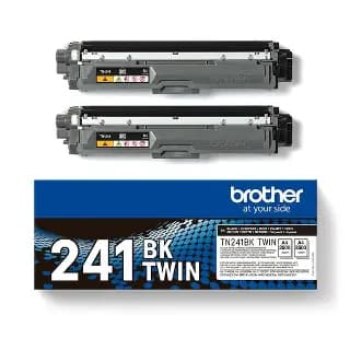 Pack 2 tóner original Brother TN241 negro para HL-3150 MFC-9340 miniatura 1