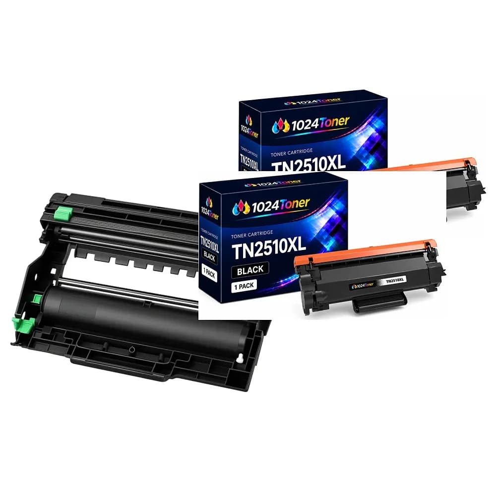 Combo 2 tóneres TN2510XL y tambor DR2510 compatibles Brother