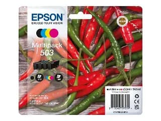 Pack 4 cartuchos Epson 503 originales C13T09Q64010 negro cian magenta amarillo miniatura 1