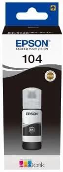 Botella de Tinta Original Epson 104 / C13T00P140 Negro