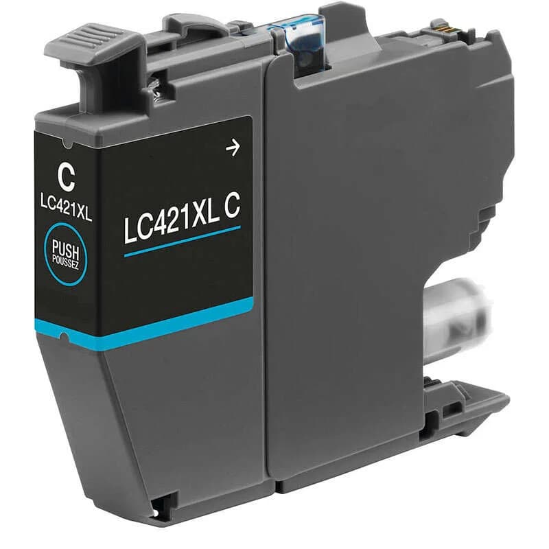 Cartucho de Tinta Compatible Brother LC421XL / LC421XLC Cyan