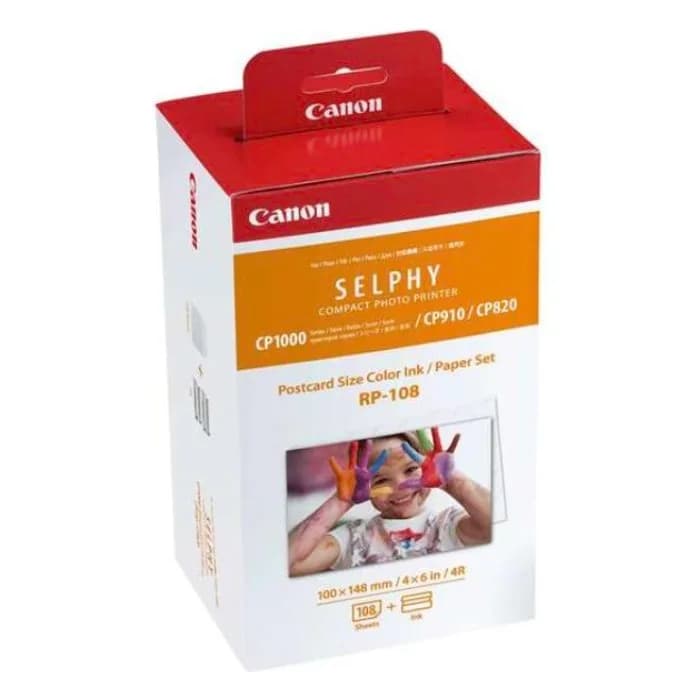 Canon RP-108 Value Pack Original - 2 Kits de Tinta + 108 Hojas Papel Fotográfico 10x15