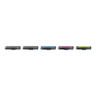 Pack 5 toneres compatibles Brother TN248XL con negro extra miniatura 1