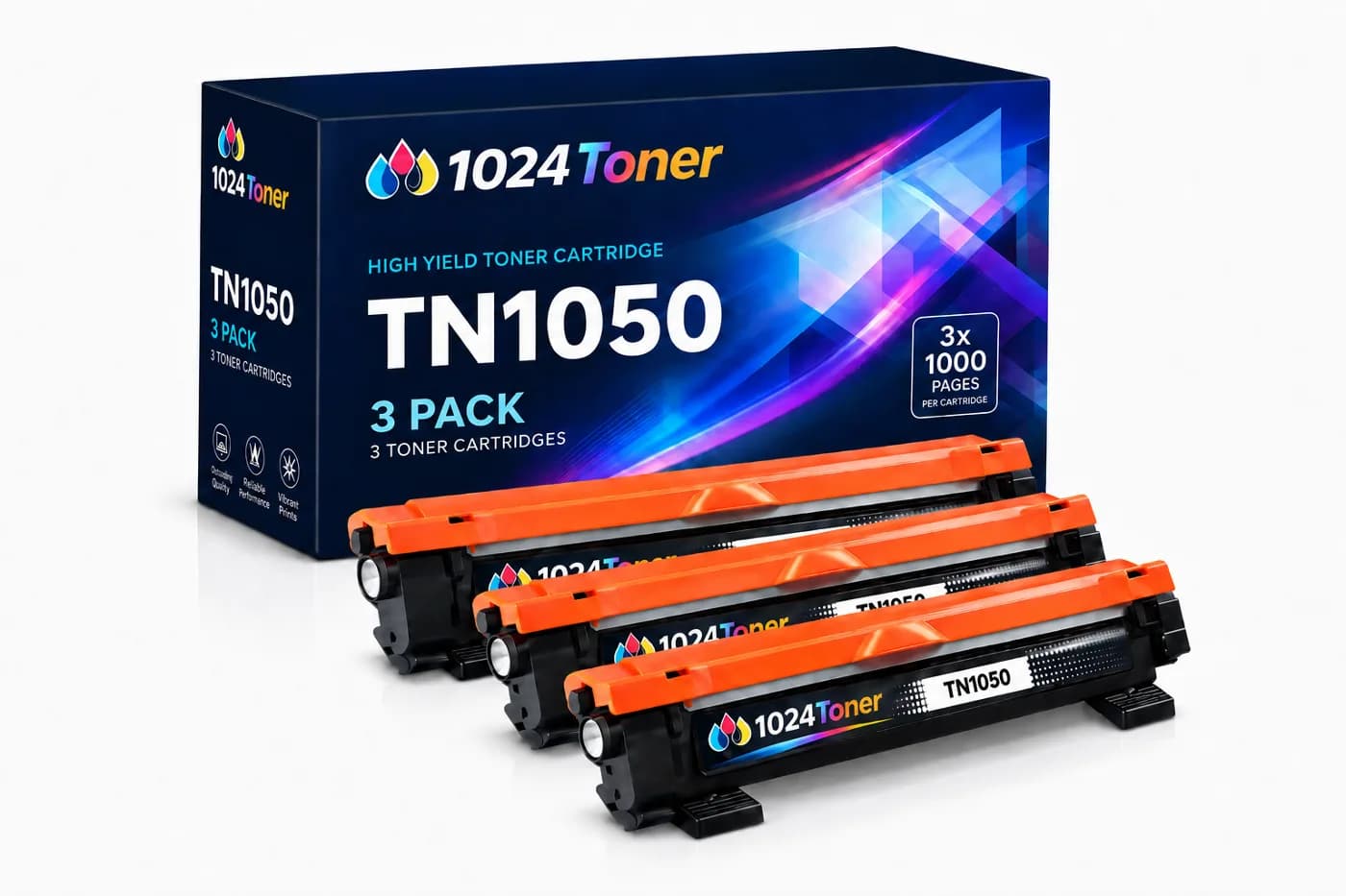 Pack 3x Tambor de Imagen Compatible Brother DR1050 Negro