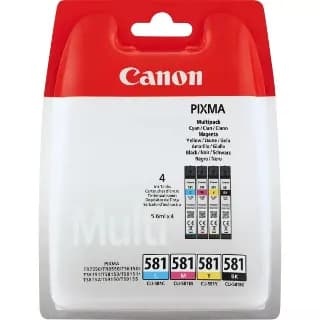 Pack 4x Cartucho de Tinta Original Canon CLI581 / 2103C004 / 2103C007 Color miniatura 1