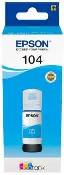 Botella de Tinta Original Epson 104 / C13T00P240 Cyan miniatura 1