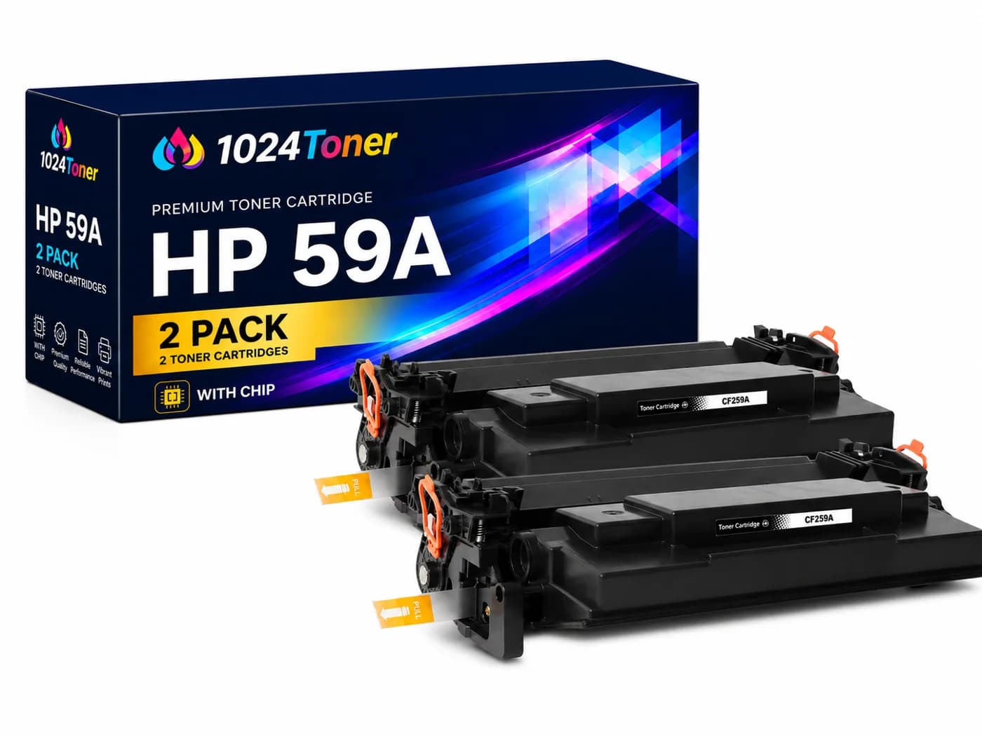Pack de 2 tóneres compatibles HP 59A CF259A negro 6000 páginas