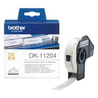Etiquetas Originales Brother DK-11204 - Multipropósito 17x54 mm - 400 unidades miniatura 1