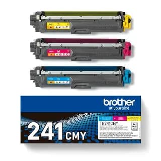 Pack 3 tóner original Brother TN241 CMY para HL-3150 MFC-9340 miniatura 1
