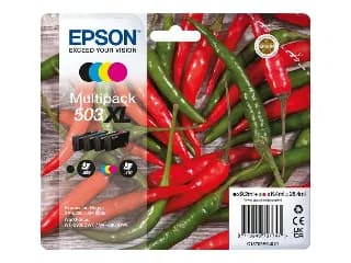 Pack 4x Cartucho de Tinta Original Epson 503XL / C13T09R64010 Color miniatura 1
