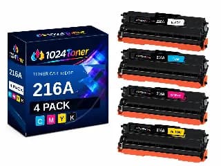 Set 4 tóneres compatibles HP 216A CMYK W2410A W2411A W2412A W2413A miniatura 1