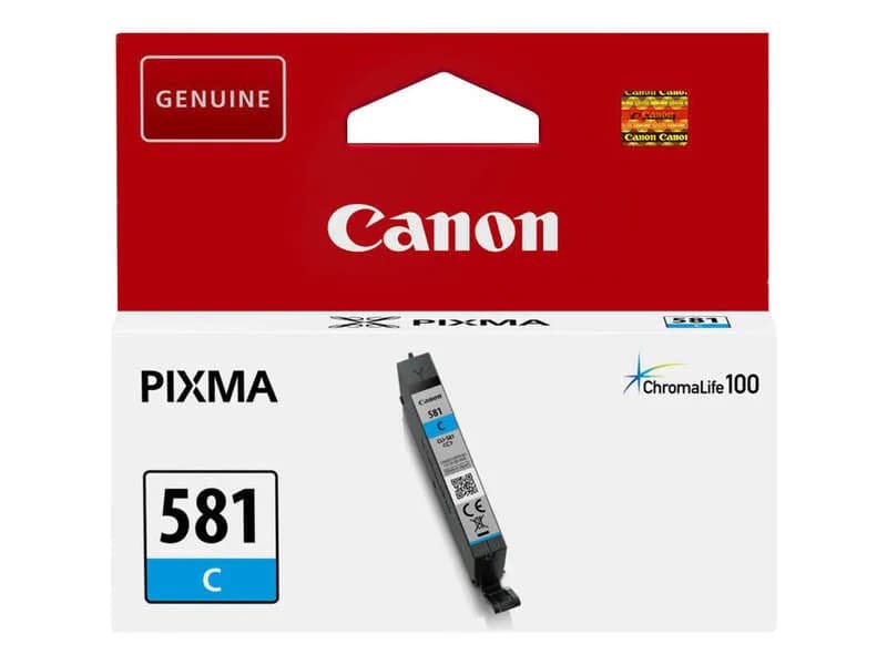 Cartucho de tinta original Canon CLI-581 cian para PIXMA TS y TR