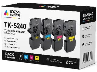 Pack de 4 Tóneres Compatibles Kyocera TK-5240 CMYK miniatura 1
