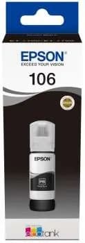 Botella de Tinta Original Epson 106 / C13T00R140 Negro miniatura 1