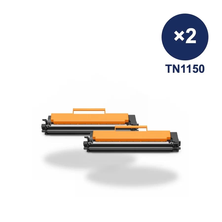 Pack de 2 tóneres compatibles Brother TN-1150