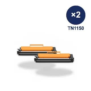 Pack de 2 tóneres compatibles Brother TN-1150 miniatura 1