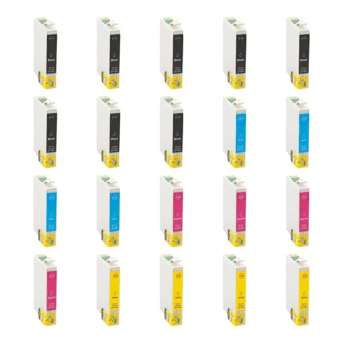 Pack 20 cartuchos compatibles Epson T0611 T0612 T0613 T0614