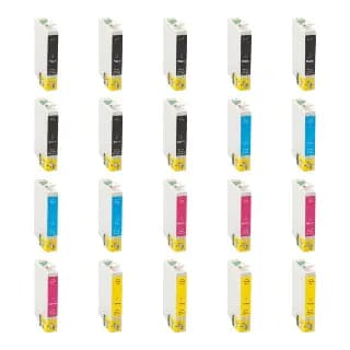 Pack 20 cartuchos compatibles Epson T0611 T0612 T0613 T0614 miniatura 1