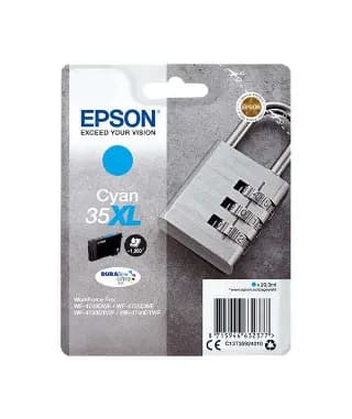 Cartucho de tinta original Epson 35XL cian T3592 para WorkForce Pro miniatura 1