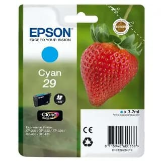Cartucho de tinta original Epson 29 Fresa cian T2982 miniatura 1