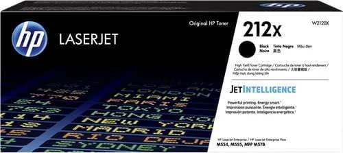 Tóner original HP 212X W2120X negro para Color LaserJet Enterprise M554 M578
