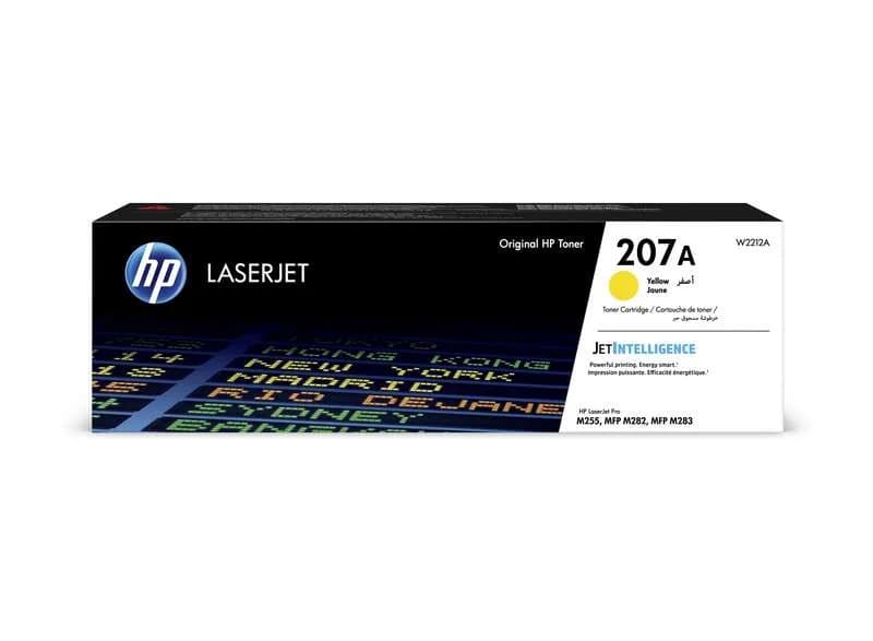 Tóner original HP 207A amarillo W2212A para HP Color LaserJet Pro M255 M283