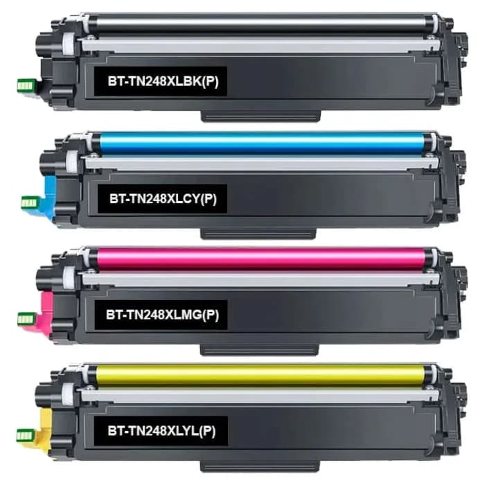 Pack 4 toneres compatibles Brother TN248XL CMYK