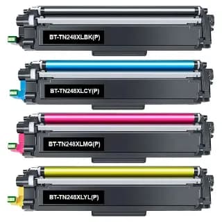Pack 4 toneres compatibles Brother TN248XL CMYK miniatura 1