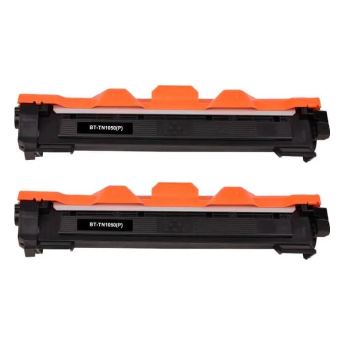 Pack 2 toneres compatibles Brother TN1050 negro