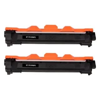 Pack 2 toneres compatibles Brother TN1050 negro miniatura 1