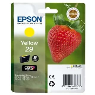 Cartucho de tinta original Epson 29 Fresa amarillo T2984 miniatura 1