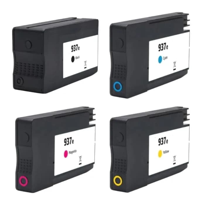 Pack 4 Cartuchos Compatibles HP 937e XL CMYK · Envío Gratis