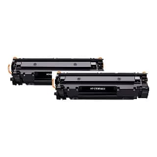 Pack 2 tóneres compatibles HP 85A CE285A negro miniatura 1