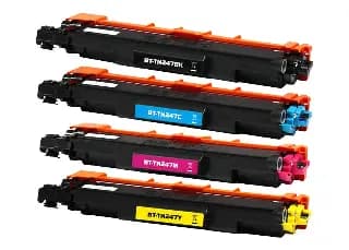 Pack 4 tóner compatible Brother TN247 CMYK para L3210 L3550 miniatura 1