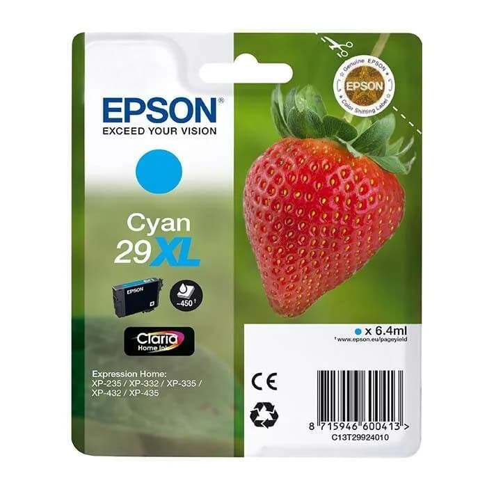 Cartucho de tinta Epson 29XL cian original T2992 serie fresa XP-235