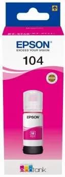 Botella de Tinta Original Epson 104 / C13T00P340 Magenta