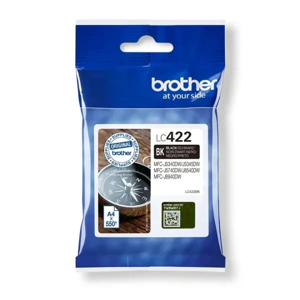 Cartucho original Brother LC422 negro para MFC-J5340DW J6940DW
