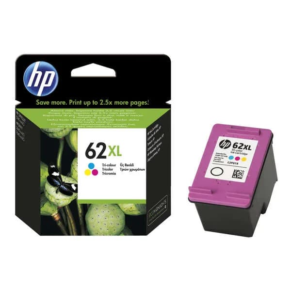 Cartucho de Tinta Original HP 62XL / C2P07AE Color