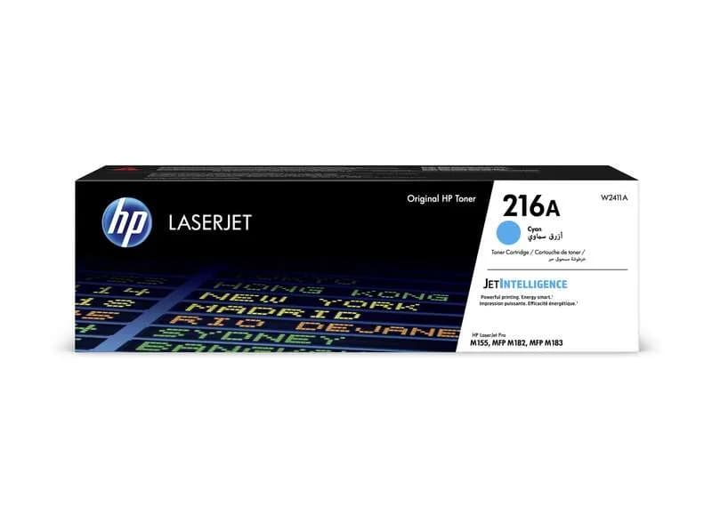Tóner original HP 216A cian W2411A para HP Color LaserJet Pro M155 M183
