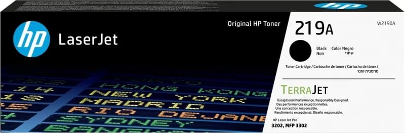 Tóner original HP 219A negro W2190A para HP LaserJet Pro 3202