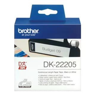 Etiquetas Originales Brother DK-22205 - Cinta Continua 62 mm x 30,48 m miniatura 1