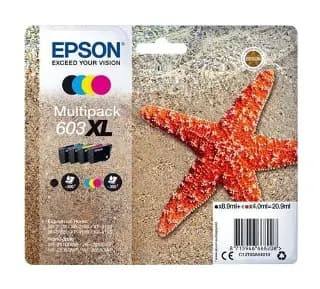 Pack 4 cartuchos originales Epson 603XL CMYK para XP-2100 WF-2830 miniatura 1