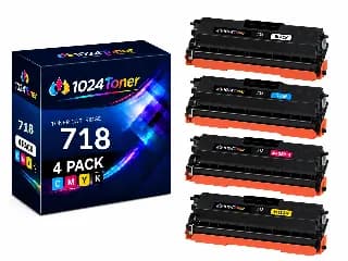 Pack 4x Tóner Compatible Canon 718M / 718Y / 718BK / 718C Color miniatura 1
