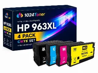 Pack de 4 cartuchos de tinta compatibles HP 963XL CMYK negro cyan magenta amarillo miniatura 1