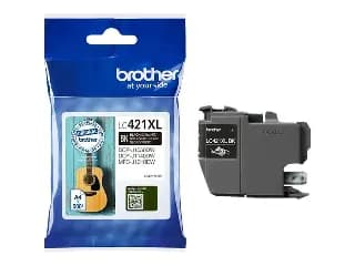 Cartucho tinta original Brother LC421XL negro LC421XLBK alta capacidad 500 páginas miniatura 1