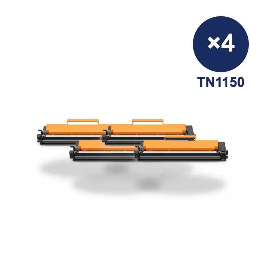 Pack de 4 tóneres compatibles Brother TN-1150