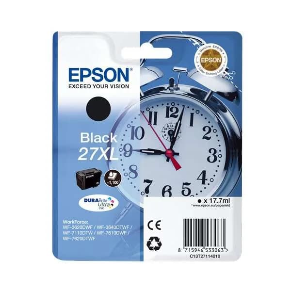 Cartucho de Tinta Original Epson T2711 / 27XL / C13T27114012 Negro