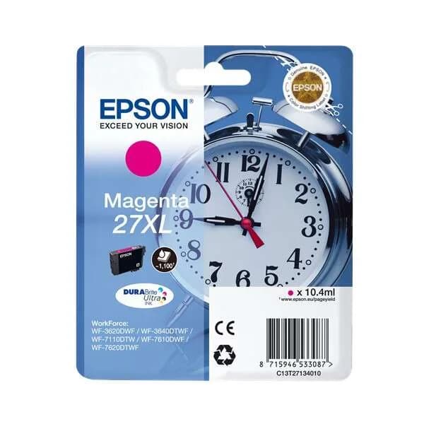 Cartucho de Tinta Original Epson T2713 / 27XL / C13T27134012 Magenta