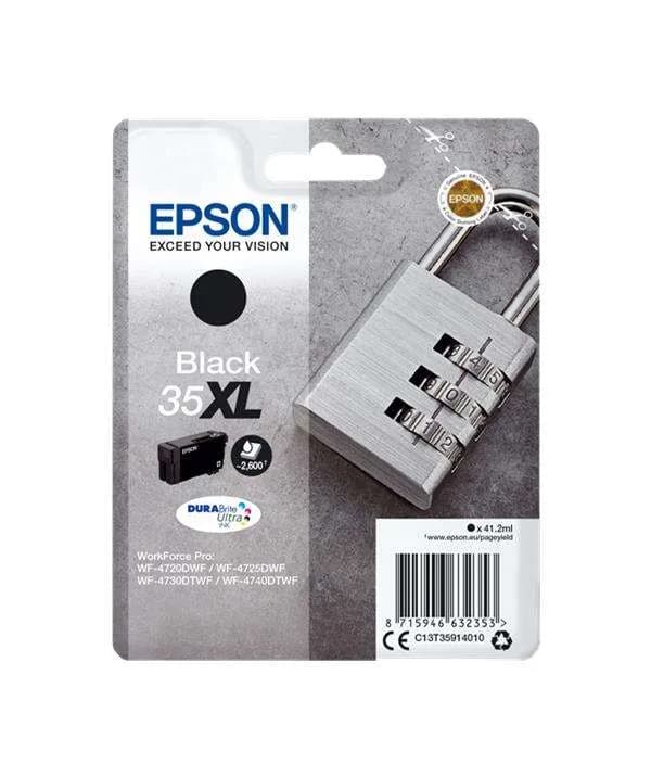 Cartucho de tinta Epson 35XL negro original T3591 para WorkForce Pro